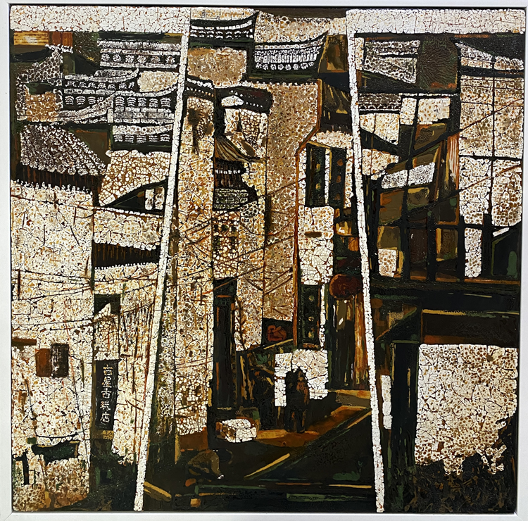 8.林雨    漆画  《逝》   6060cm  本科生.jpg