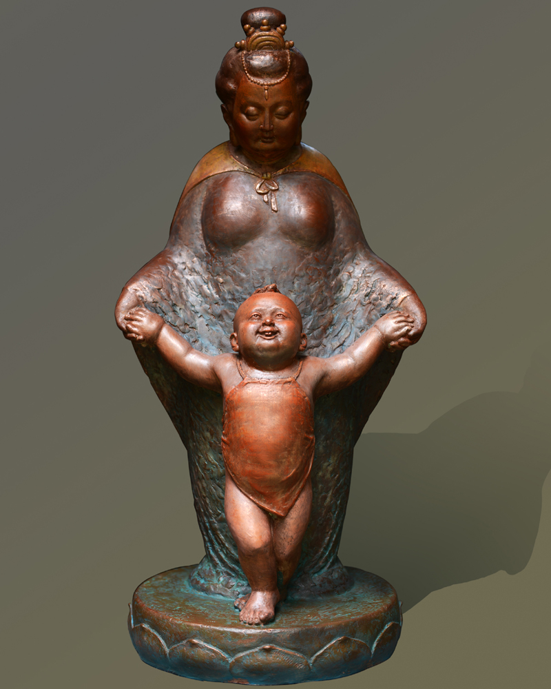 13、田龙洁《护佑》  雕塑   1.JPG