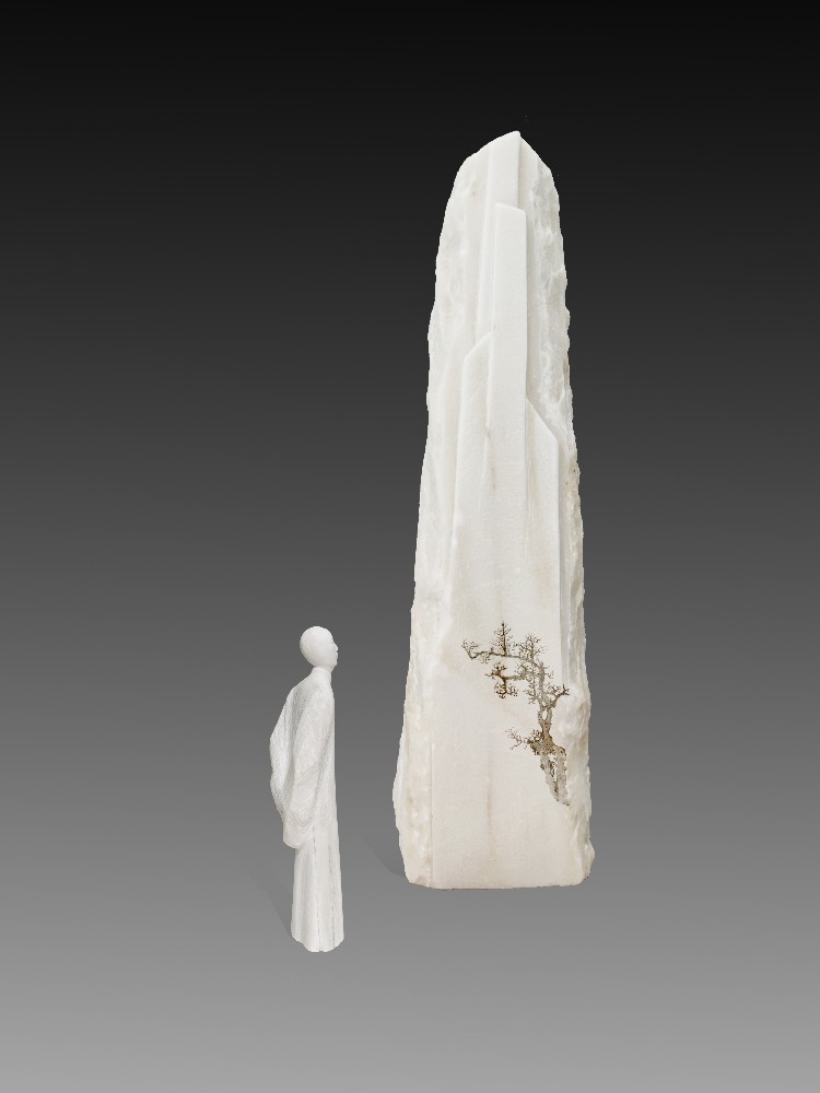 聂西宇 《望山·望山》40·40·80cm汉白玉.jpg